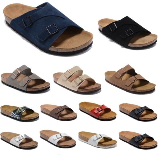 Madrid women Beach sandals Cork slipper womens fashion slides flip flops print flower pattern Summer Platform sandals Wide Flat Slippery