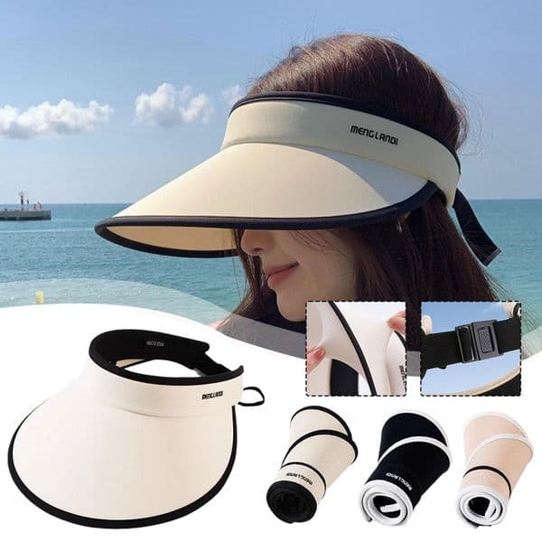 Summer Empty Sun Hat For Women Wide Brim Suncreen Floppy Cap Female Outdoor Casual Baseball Cap Hat For Woman UV Protection