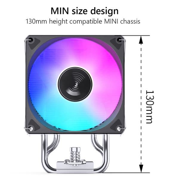 Jonsbo CR1400 Auto Color Change Tower Type 4 Pure Copper Heat Pipes RGB PWM 4Pin Cooling Fan Radiator For Intel 2011 CPU Cooler