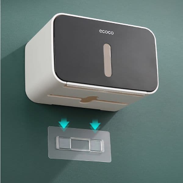 paper towel box holder waterproof Wall-Mounted Non-Punching Simple Design WC Paper Phone Holder Towel Roll shelf Accessories