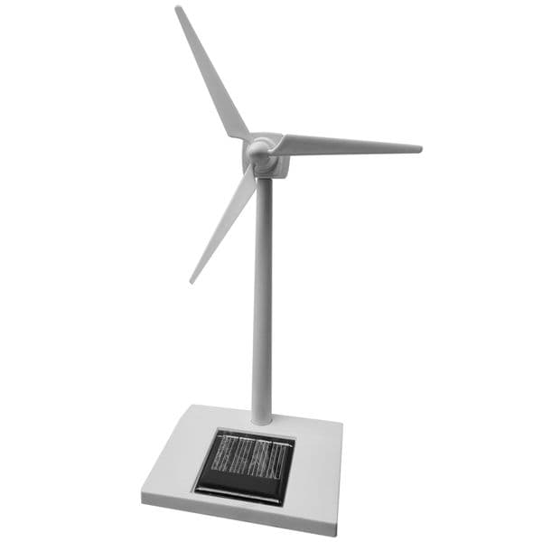 Solar Powered Windmill Early Educational Toy Eco-Friendly 3D Windmill Assembled Model Energy-Saving for School Display Supplies