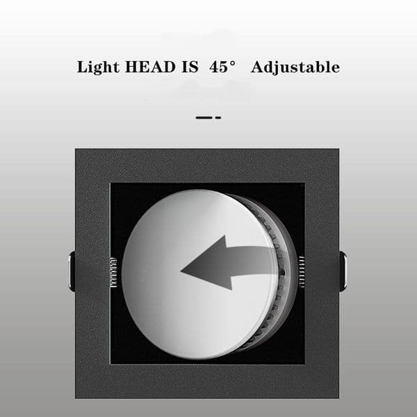 Recessed LED Downlight with Replaceable Gx5.3 Bulb Ceiling Lamp 7W 9W 12W Spot Light for Living Bedroom b89a1