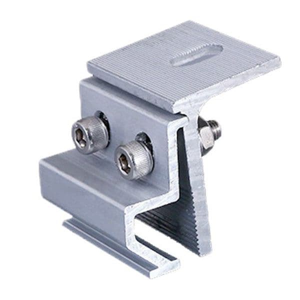 4pcs Solar Panel Bracket Roof Mounting Fixing Clamp Aluminum Alloy Photovoltaic Panel Fixing Clips Solar System Accessorie