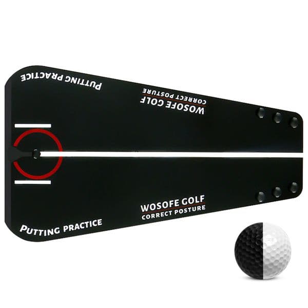 Golf Putter Practitioner Acrylic Golf Training Aids Portable Golf Putting Mirror Training Tools for Beginners Kids Adults