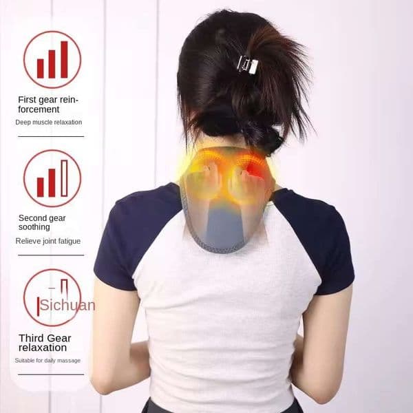 1PC Tourmaline Self-heating Neck Belt Kneading Neck Multifunctional Household Protector Health Care Cervical Spine Protector