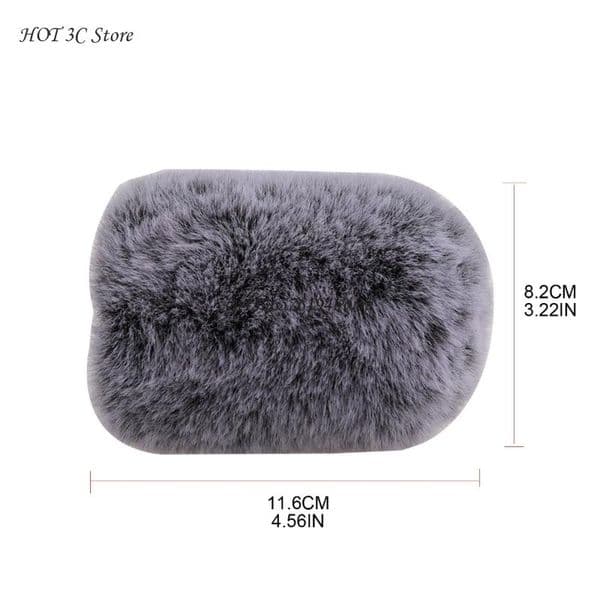Microphone Furry Windscreen Muff Microphone Wind Cover Fuzzy Microphone Cover Fuzzy Microphone Filters for AT2020