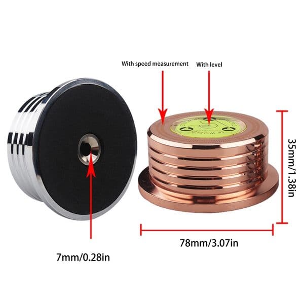 Universal 50Hz LP Vinyl Record Player Disc Turntable Stabilizer Weight Clamp A0NB