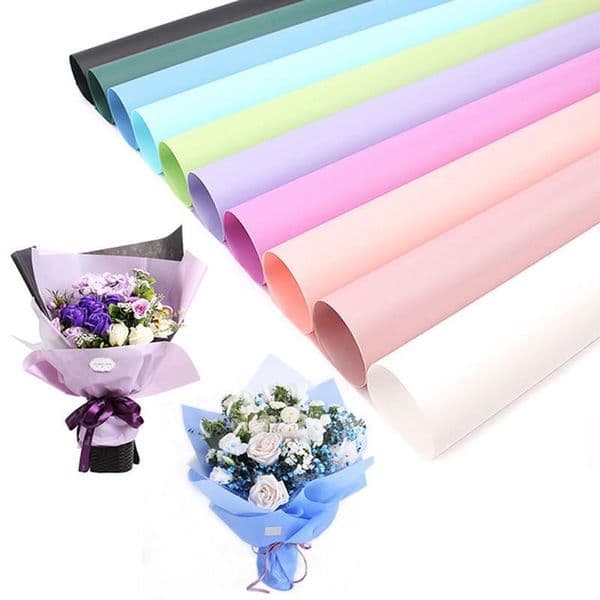 Flower Wrapping Paper Plastic Flower Bouquet Packaging Paper Florist Supply Gift Wrapping Paper Handmade Material LL