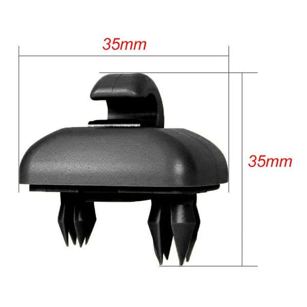 2Pcs Car Sun Visor Clip Gray Black Interior Hanger Hook Clip Bracket for Audi A1 A3 S3 A4 S4 Allroad A5 S5 Q3 Q5 8U0857562A