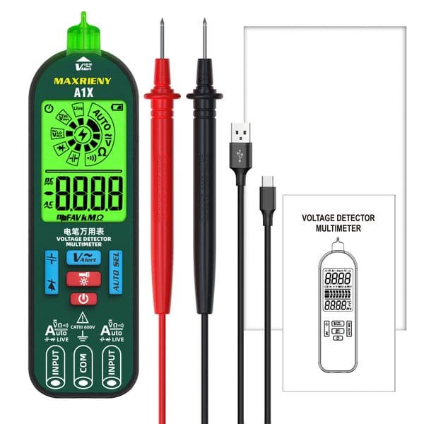 Automatic Anti-Burn Smart Digital Multimeter Fast Accurately Measures Voltage Resistance Diode Tester Live Wire Voltage Tester