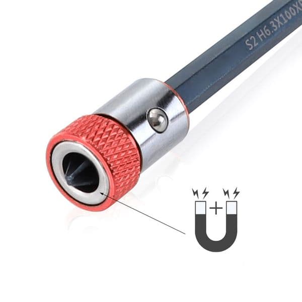 Metal Strong Magnetizer Ring Removable Magnet Driver Electric Screwdriver Bit