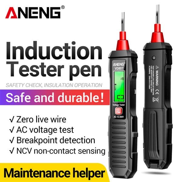 ANENG VD807 Digital Voltage Detectors Electric Tester Pen AC 2-300V Portable Screwdriver Indicator Flashlight Electroprobe Tools