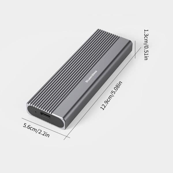 YYDS Aluminum USB3.1 NVME NGFF SSD Enclosure Case Box for2242 2280 2230 SSD Enclosure