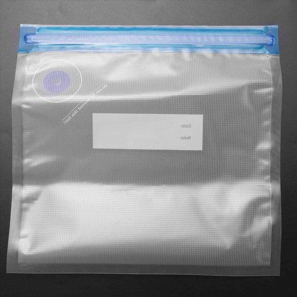 5PCS Reusable Vacuum Food Storage Zipper Bags for Electric Handheld Vacuum Sealer Pump,22 X 21 CM