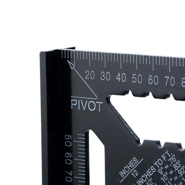 12inch Triangle Ruler for Woodworking Square Layout Gauge Measuring Tool