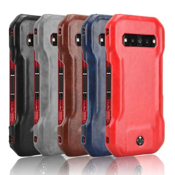 Funda dura mate de cuero PU Premium para Kyocera Torque G06 KYG03