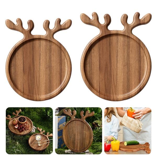 Appetizer Platter Decorative Wood Dinner Tray Dessert/Snacks/Fruit/Cookies Charcuterie Board Sushi Dishes Plate Kitchen Supplies