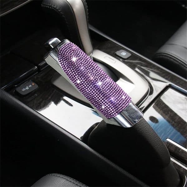 Universal Car Handbrake Cover Crystal Anti-slip Gears Handbrake Luxury Bling Styling Interior Accessories For Woman Girl