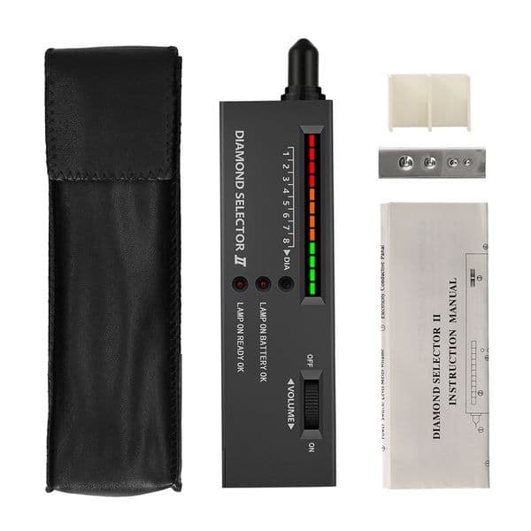 Diamond Tester Pen High Accuracy Diamond Selector Detector Gemstone Jewelry Testing Tool with Case for Novice Expert