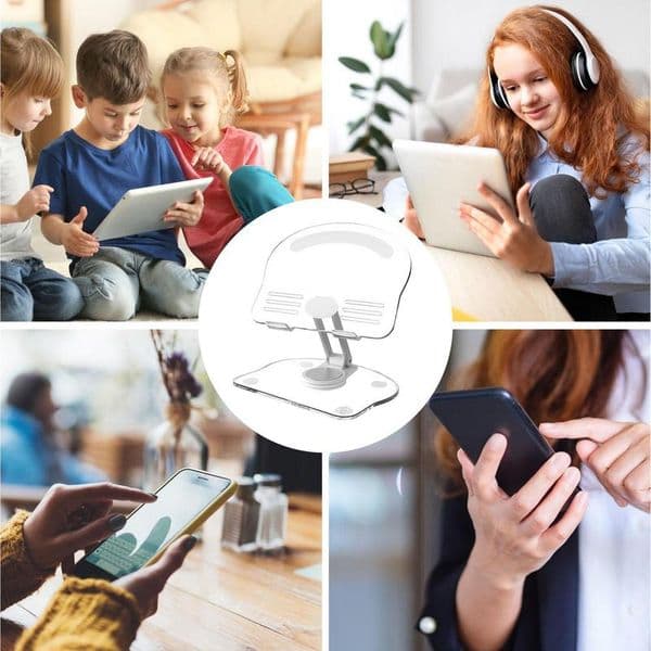 Acrylic Book Display Stand Clear Acrylic Tablet Stand Book Holder Foldable Adjustable Portable Phone Stand Anti Slip For Live 67598