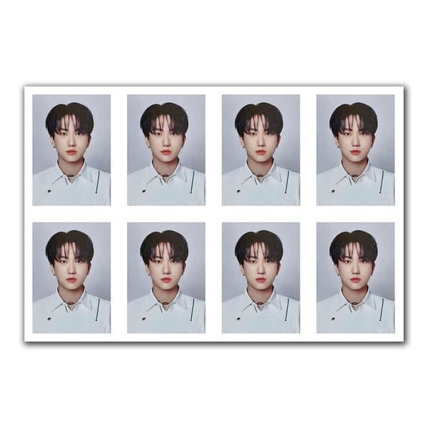 8pcs Stray Kids 1 INCH Passport ID Card Photo for Hyunjin Felix Bangchan Lee Know Changbin Han