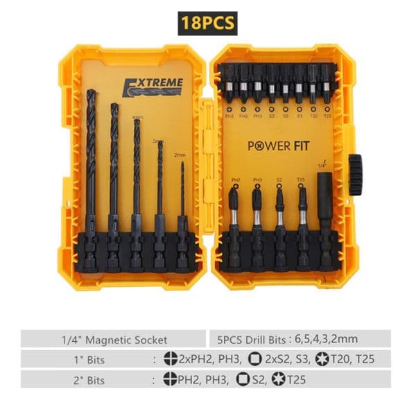 Piece Impact Bits Set Alloy Steel Screwdriver Drill Bits Impact Batches Head Driver Bits Electrical Tools