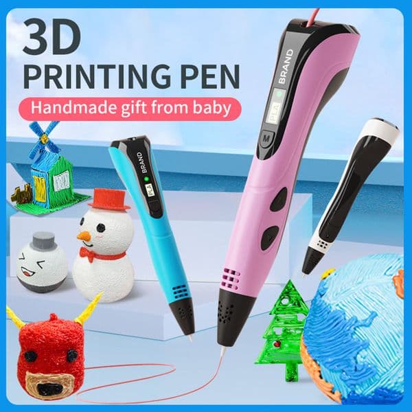3D Printing Pencil LCD Display Gel Art Craft Printer PLA ABS Filament 3D Drawing Printing For Kids/Adults Creative Drawing
