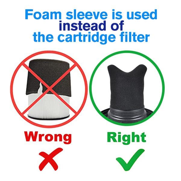 Vacmaster Multi-Fit Wet Vac Foam Filters Costsaving Water Washable Reusable Foam Sleeve for Wet Dry Vacuum Cleaner 3PCS/Lot