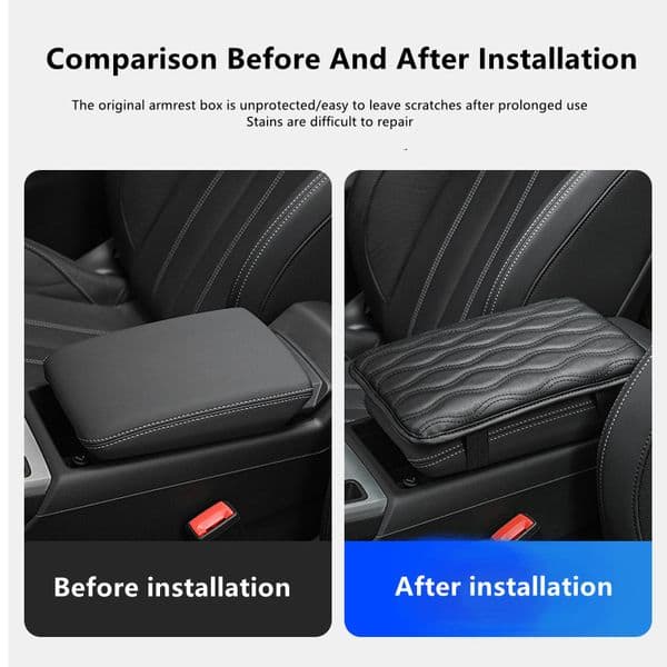 Armrest Protector For BUICK Enclave Encore Lacrosse Excelle Regal Leather Car Armrest Mat Interior Auto Armrest Storage Box Mats
