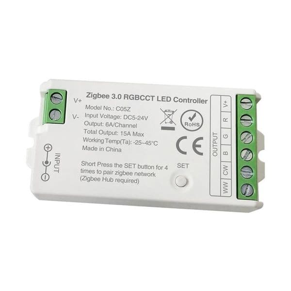 Xiaomi Zigbee 3.0 WiFi LED Controller DIM CCT RGB RGBW RGBCCT LED Strip Hue Bridge Tuya Dual Mode Gateway Smart Things DC5V-24V