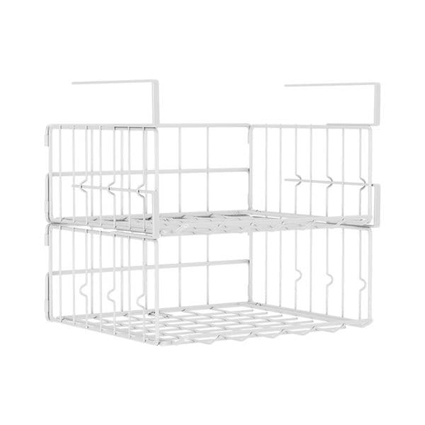 Slide in Wire Hanging Storage Baskets Under Cabinet Shelf Storage Baskets for Kitchen Pantry Cupboard Closet Bookshelf
