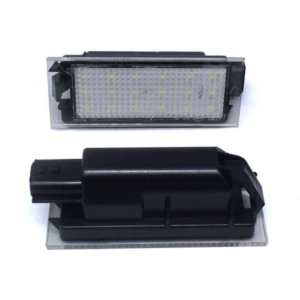 2x LED License Plate Light For Renault Megane 2 Megane 3 Clio3 Lagane Laguan Vel Satis Master Canbus Car Number Plate Lamp Luz
