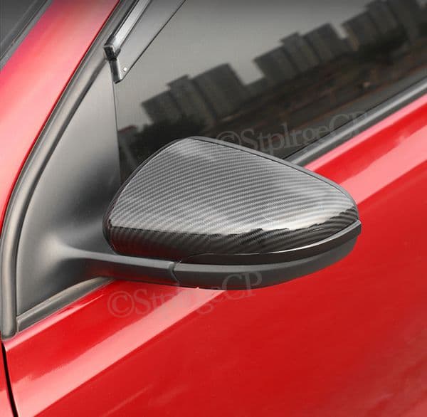 2PCS Side Car Mirror Covers Caps for VW Golf 6 GTI 6 Golf 6 R MK6 R20 Touran Pair Wing RearView Mirror Case Cover Trim Cap Black