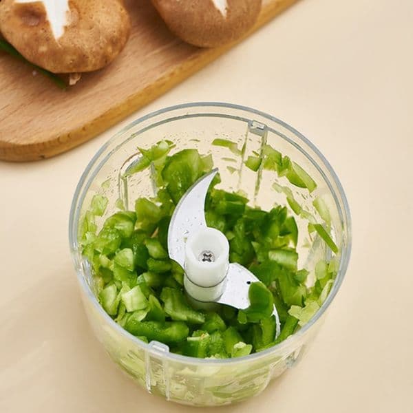 Electric Garlic Mixer Meat Grinder Household Multifunctional Cooking Machine Stirring Chili Stuffing Meat Grinder Pink