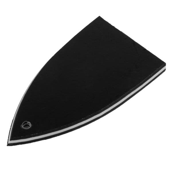 Parts & Accessories Truss Rod Cover Plastic Triangle Type White & Black 1.72x0.98x0.07Inch 43.5x25x1.8MM Brand New