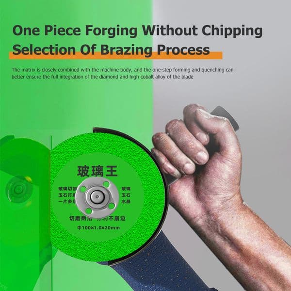 100mm Glass Cutting Disc Heat-resistance Ultrathin Polishing Cutting Blade Low Noise Wear-resistant for Jade Crystal Bottle