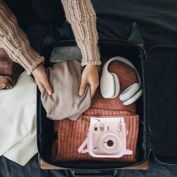 Mini Camera Bags Transparent PU Case For Instant Camera Waterproof Portable Protector Storage Bag For Instant Cameras