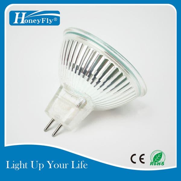 HoneyFly 5pcs Amber Flame Lamp 35W/50W 12V/110V/220V GU5.3 JCDR Dimmable Orange Halogen Bulb Spotlight Quartz Furnace Fireplace
