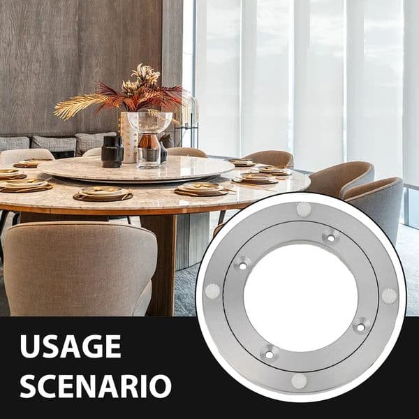 Efficient and Practical Lazy Susan Turntable Aluminum Alloy Rotating Bearing Base DIY Creative Rotating Platform