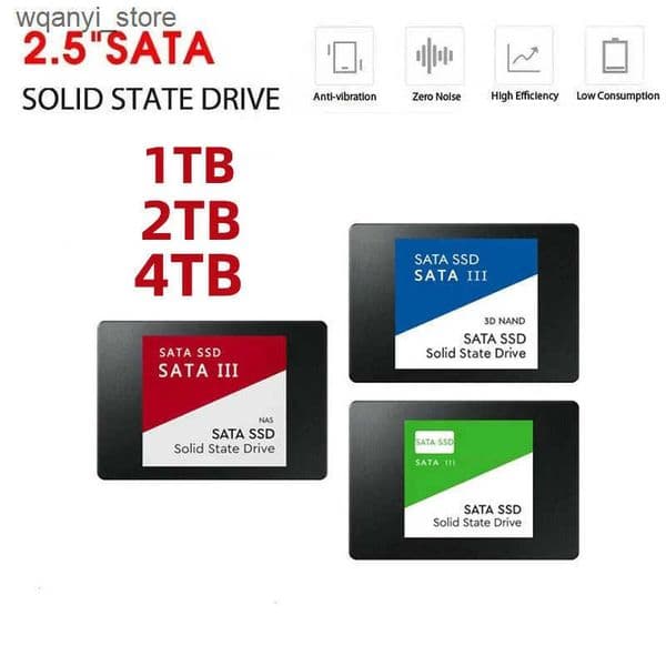 Hard Drives Portable SSD 2TB 2.5-inch 4TB Sata III hard drive for laptops microcomputers desktops 1TB internal solid-state drive L240910