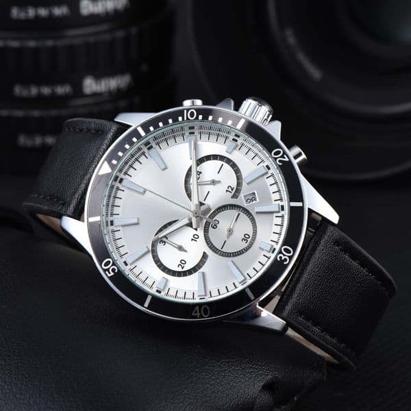 Fashion high quality watch man watch multifunctional mens watch boss quartz movement watch leather 6pin mens watch fashion high quality couple watch