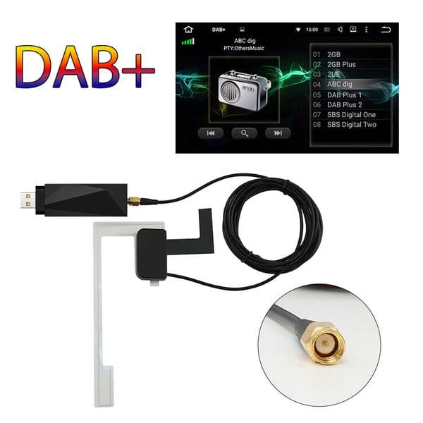 DAB Radio Receiver USB 5V Digital Car Radio 170-240MHz Car Audio Adapter FM Transmitter Box for Android 5.1 Above Car Stereo