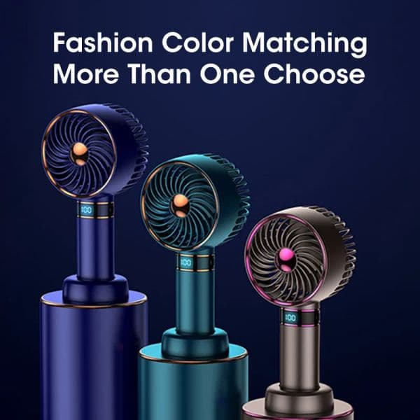 Hand Fan 2023 New Handheld Mini Fan USB 5000mAh Rechargeable Mini Portable Small Pocket Fan Data Display