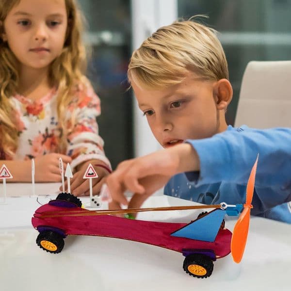 DIY Assembly Vehicle Science Experiment Model Toy Materials Kits Craft