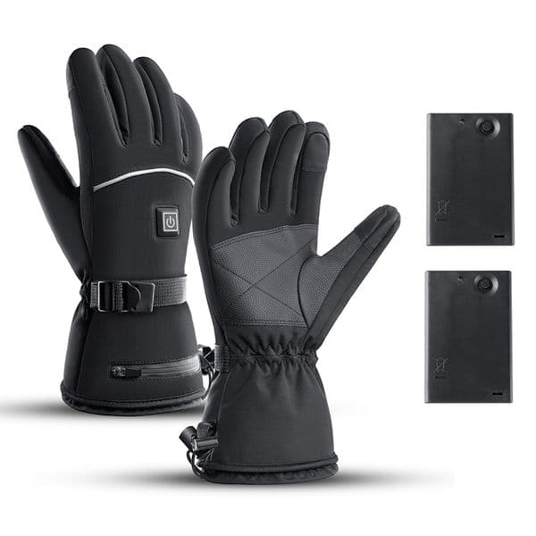 Touch Screen Heated Gloves Battery Powered Electric Heated Gloves Electric Heating Gloves Cold-Proof for Climbing Hiking Cycling