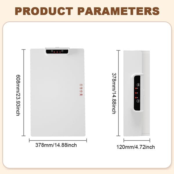 Electric Heating Tray with Adjustable Temperature Smart Warming Plate Silicone Fast Heating for Home Buffets Restaurants