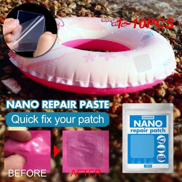 1~10PCS /Nano Repair Patch Swimming Pool Water Pad Tent Waterproof Special Adhesive Outdoor Swimming Ring Patch HOT