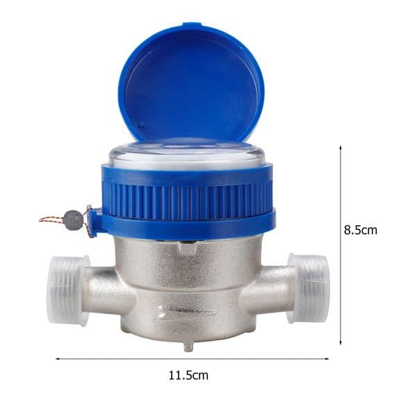 Smart Water Meter Water Meter Flow Measuring Instruments Home Measuring Tools with Copper Fittings Accessories