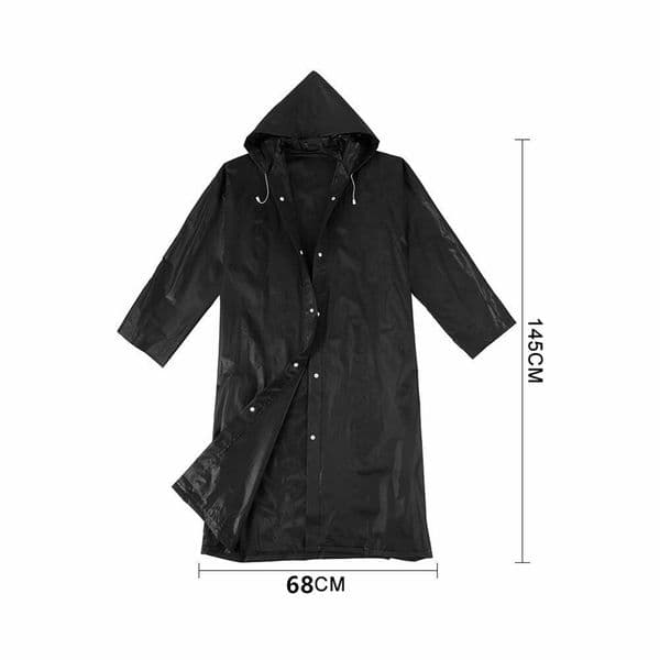 Adults Raincoat Waterproof Rain Suit Hooded Rainwear for Outdoor Yellow