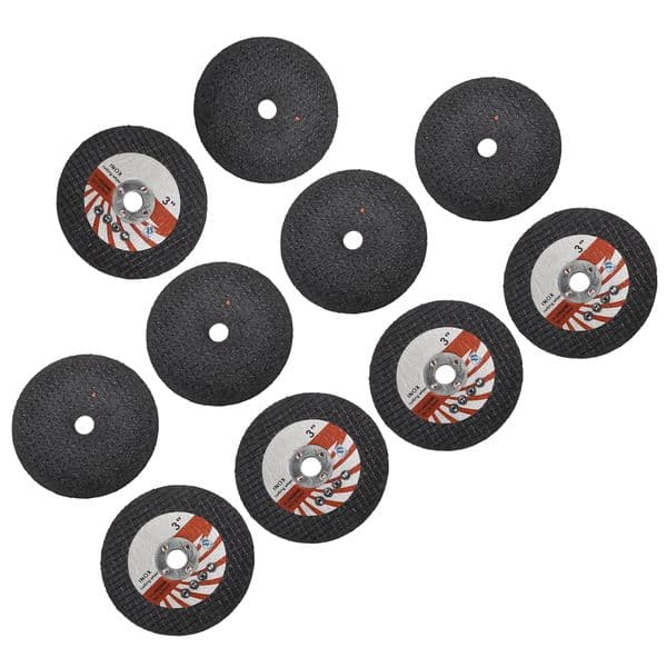 10pcs Mini Cutting Disc Circular Resin Grinding Wheel Sanding Disc 3'' 75mm For Angle Grinder Steel Stone Wood Cutting